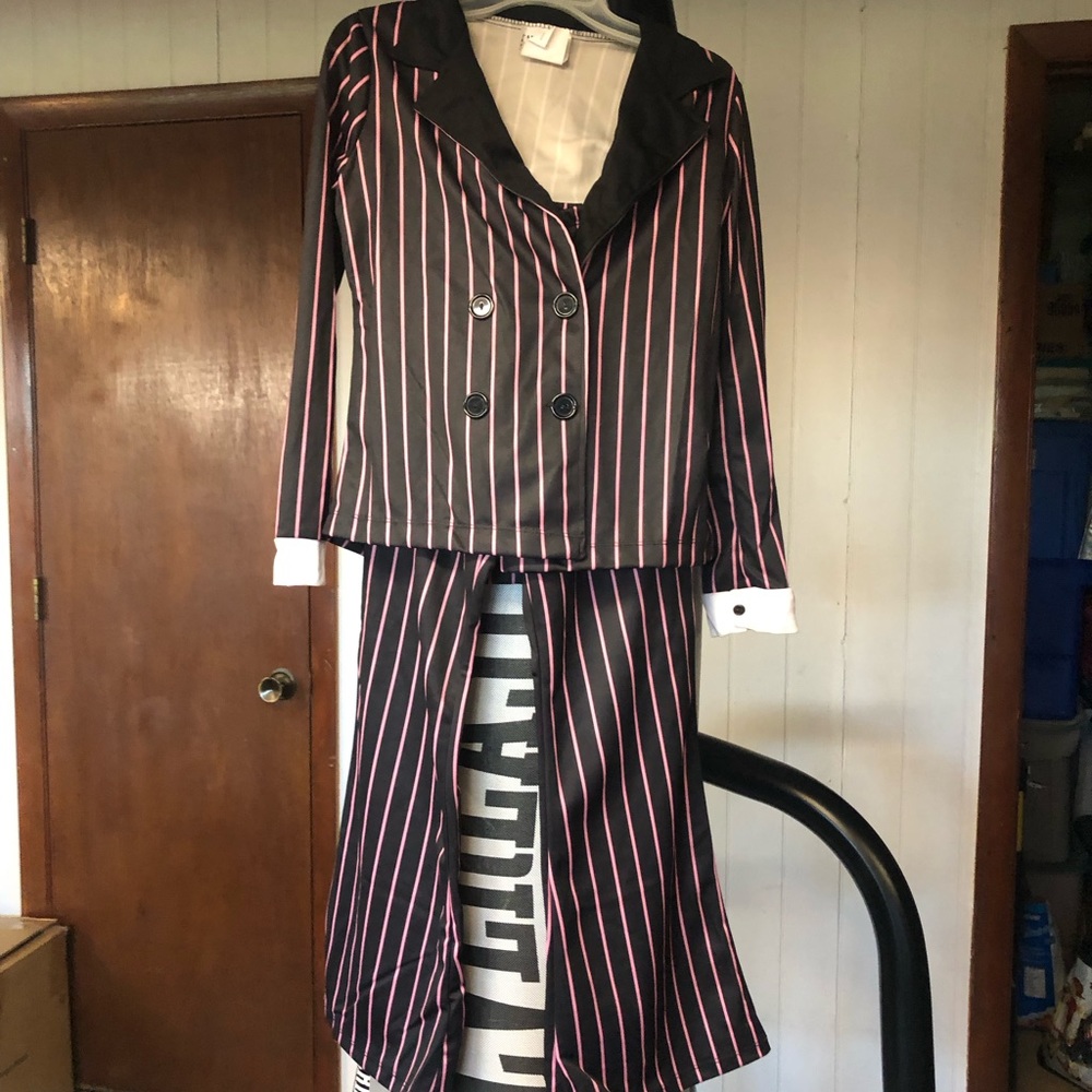 Girls Gangster Costume (Child Medium)